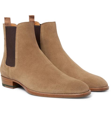 saint laurent boots men's|saint laurent suede chelsea boots.